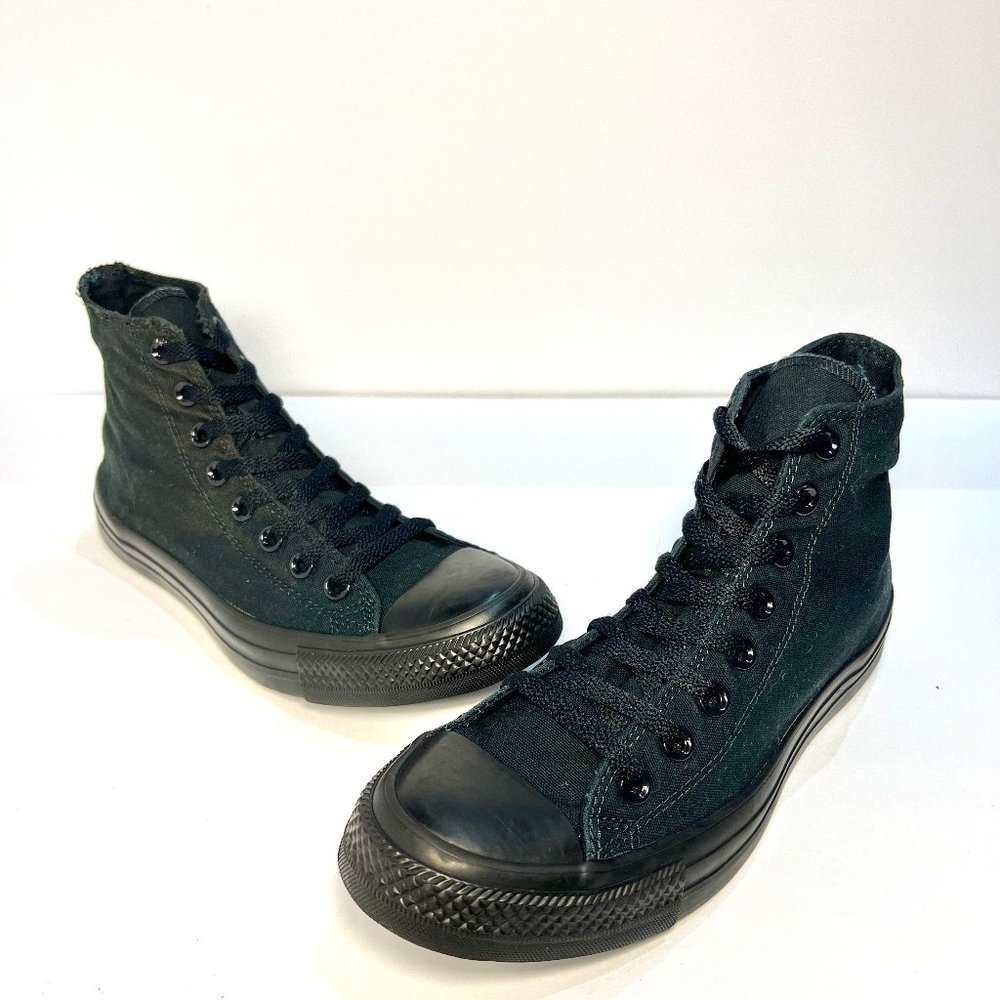 NWT All Black Converse High Tops